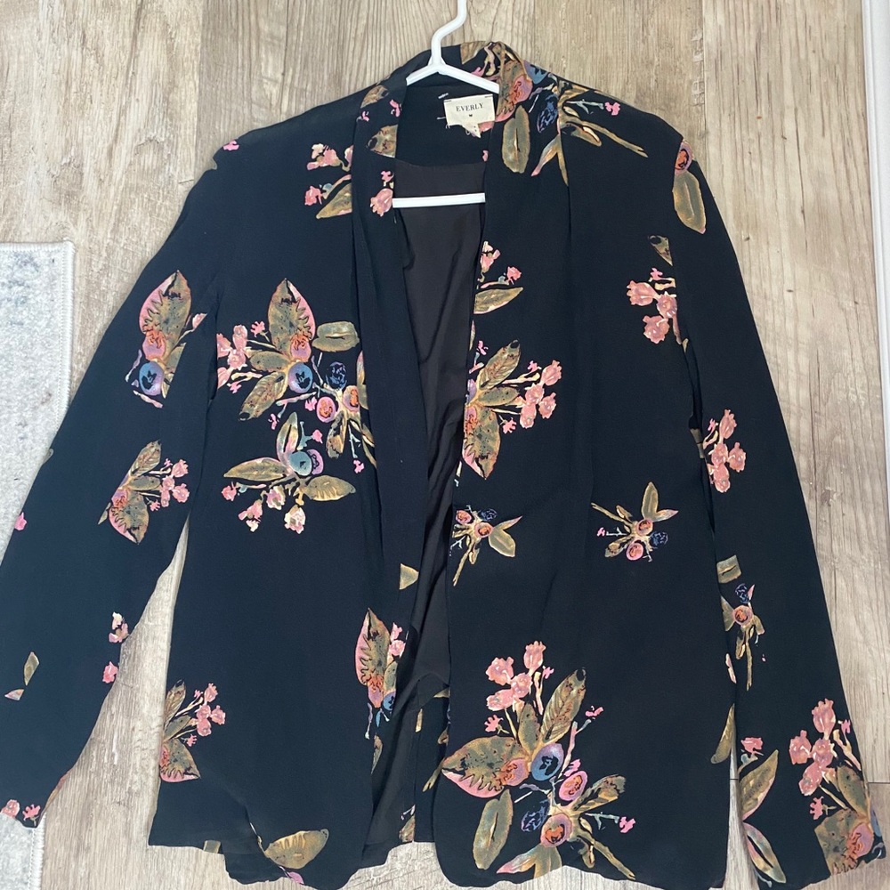 Floral blazer
